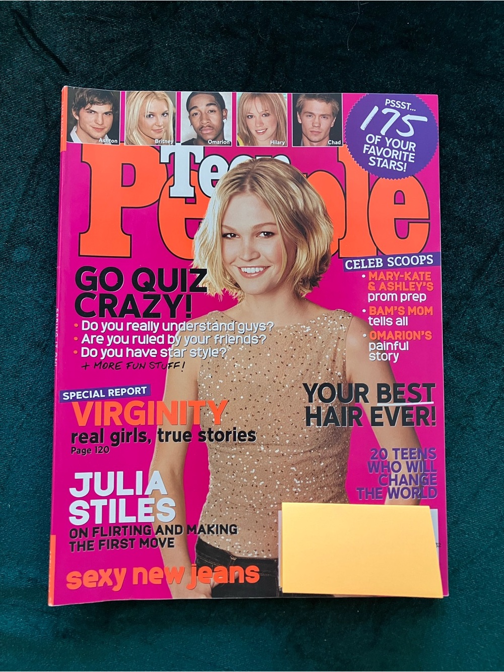 Vintage Teen People Magazine April 2004 Julia Stiles Cover